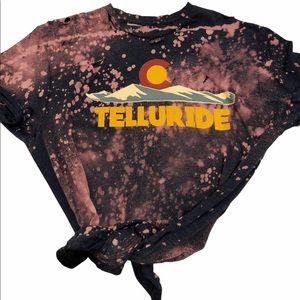 Telluride Colorado Bleached Distressed T-shirt